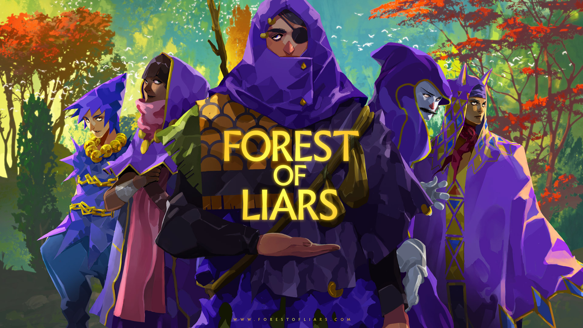 Forest of Liars - Key Art and logo