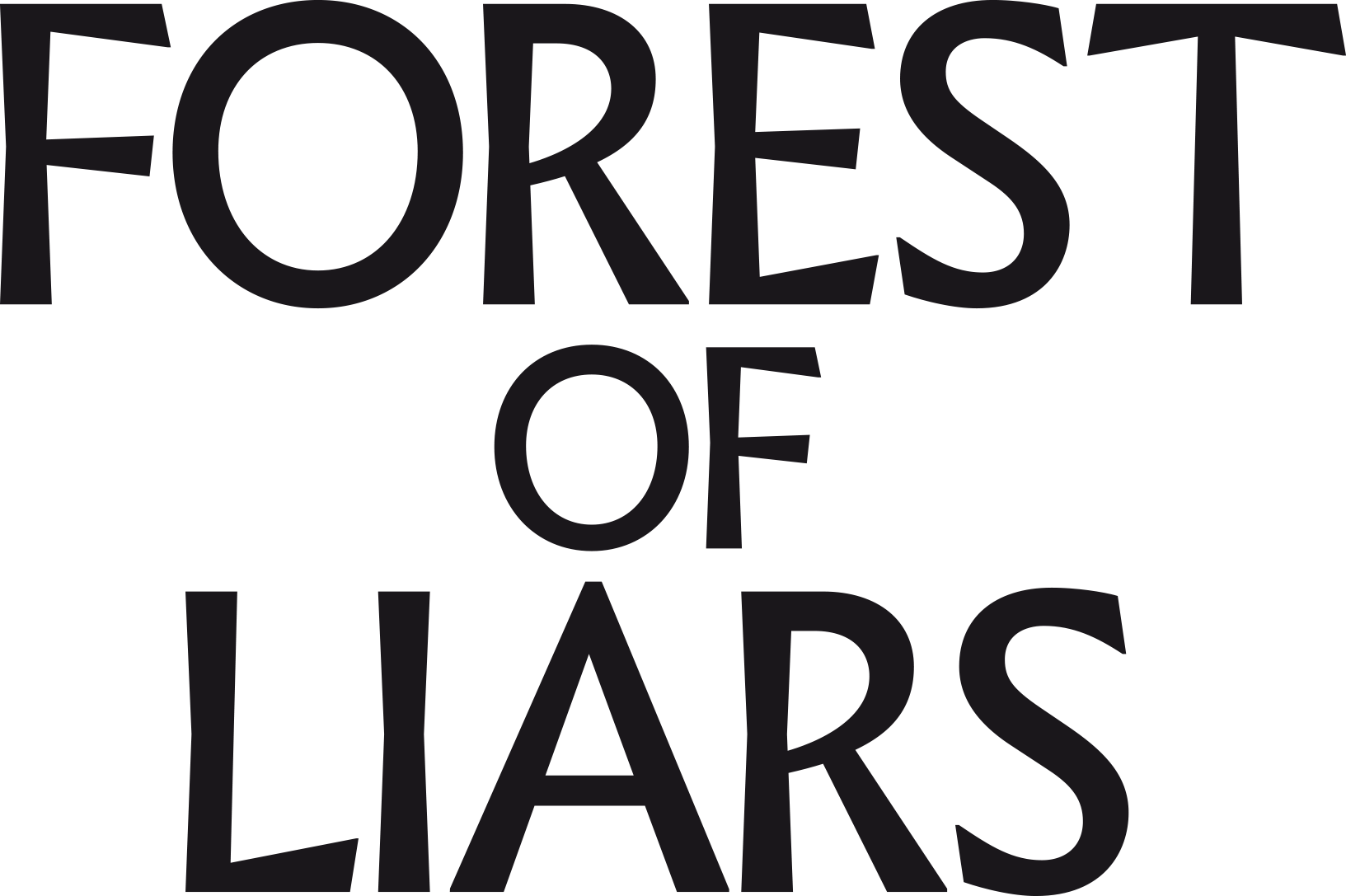 Forest of Liars - Logo Black